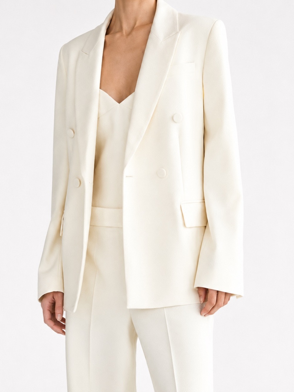 Zara Cream Double-Breasted Tailored Blazer - 75% OFF MSRP!!!